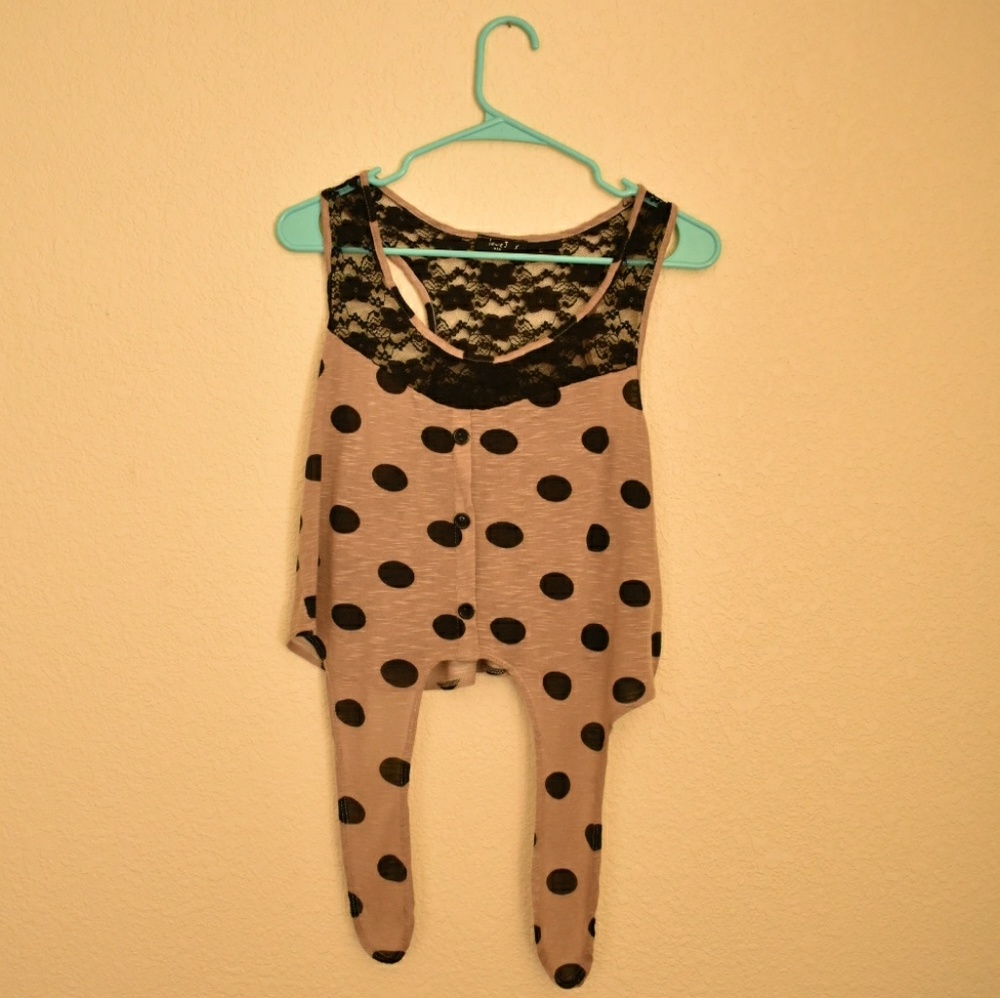 Love J tie up crop top